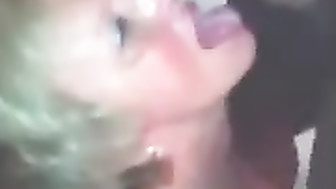 Wife licking that bulls balls and milking him dry