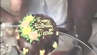 Slut granny has a birthday gang bang