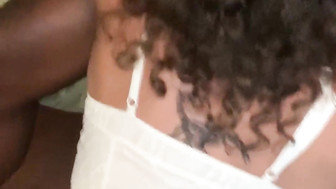 Cuckold white wife takes that BBC bareback and balls deep