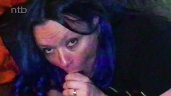 Cuckold white wife cums hard under that BBC and showers her black lover