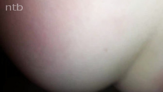 Blonde white babe performs real ass to mouth with BBC