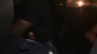 Wife Getting Fucked by Black Man in Car Outside of Bar