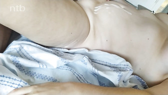 Freshly married cuckold white babe gets BBC creampie on her belly