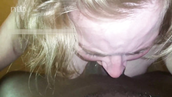 Submissive wife sucks BBC cuck watches