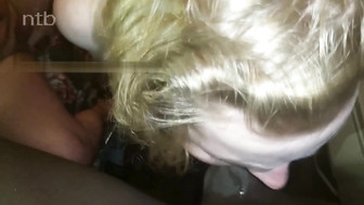 Submissive wife sucks BBC cuck watches
