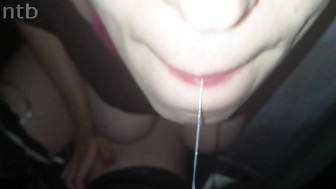 Cuckold white wife takes spoon full of black lover's cream