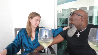 Freshly married cuckold blond gets impregnated by her hung black lover