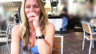 Black lover with huge cock and pretty white blonde