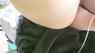 Playing with big black dildo (please comment)