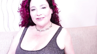 Busty white milf had that devious smile on her face when glimpsed to camera and to her hubby