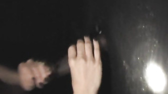 White wife becomes gloryhole slut in front of cuckold hubby