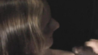 White wife becomes gloryhole slut in front of cuckold hubby