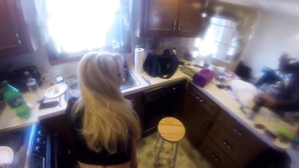Black Man Fucks Hotwife in Her Kitchen