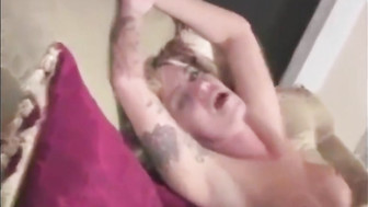 Blonde cuckold sexy wife in front of husband