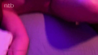 Black dick fucks hotwife pussy