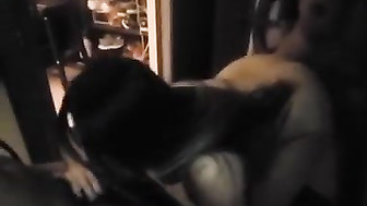 Wife Having a Threesome Outside with Two Black Men