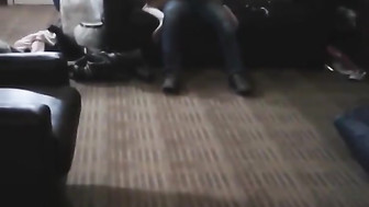 Watching his wife fucking his buddy.