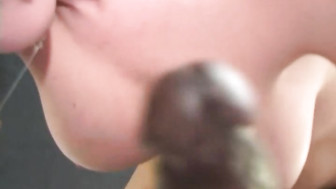 Tight white pussy stretched and drilled hard