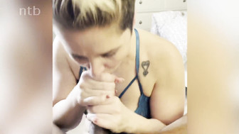 Short haired blond white milf gets that bbc bareback