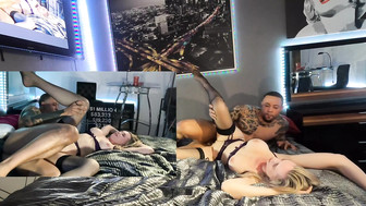 Hung black bull fucks that horny white milf before her man nailed her