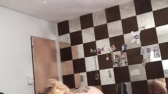 Sexy and horny blonde and her black lover