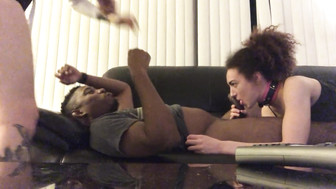 Two white girls having fun with black guy BlacktoWhite