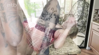 Pretty face white chick loves to suck and fuck big black cock