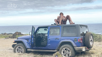 Sexy redhead takes that bbc on most unusual place I've seen so far