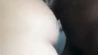 Cute wife fucks and sucks 1st BBC in car while hubby films