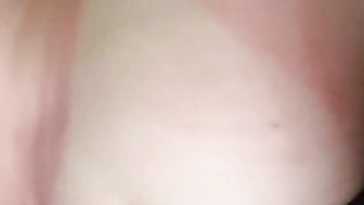 Thick ass white girl cums on a black cock