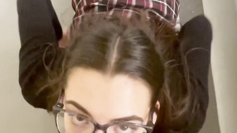 School girl was picked up by bbc and got her throat fucked