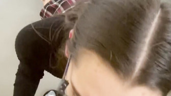 School girl was picked up by bbc and got her throat fucked