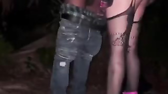 Teen got ass-fucked and creampied by bbc stranger in the wood