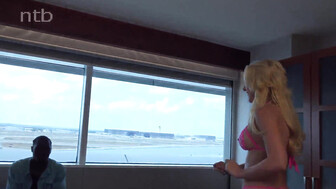 Blond white mare takes that bbc bareback and gets impregnated