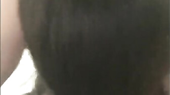 Black guy with huge dick fucks her hard