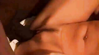 Real amateur cuckold creampie shared first time with bbc