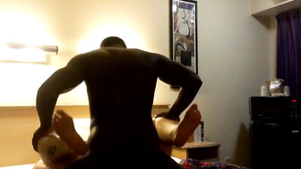 Wife Talking to Hubby on Her Cell Phone While Getting BBC