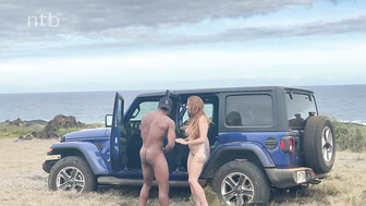 Outdoor fun with BBC on the roof of the car