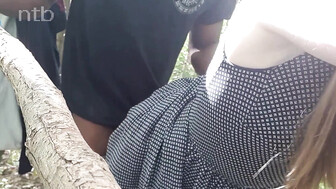 Cuck Wife Outdoors with Her Black Lover Having Sex
