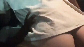 Girlfriend in Backseat of Car Fucking a Black Man