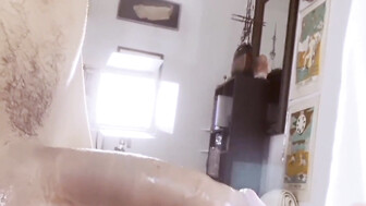 White spinner gets that bbc in her ass