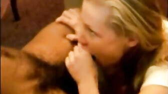 Hubby films young wife getting her first black dick