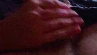 Wife stroking my tiny dick