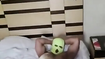 Cuckold filming my lover fuck me and cum all over my face. Slut wife deepthroat pt2