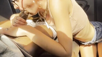 Backseat BBC Blowjob
