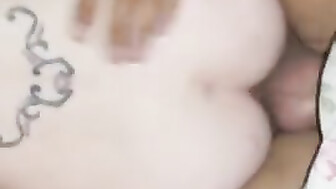 Wife Rides Fat Dick n Hes busted a Load into her.MASSIVE CREAMPIE.HOTWIFE.