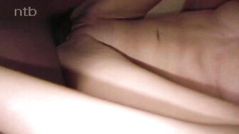 Sexy blond white babe gets two big black cocks and creampie