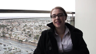 Sexy Brunette Fucks and Sucks BBC