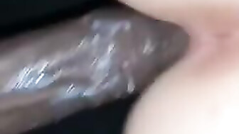 Black guy and slim white girl