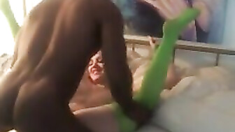 Sexy Tinkerbell Gets Blacked amateur cosplay